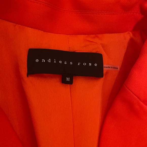 Endless Rose
Short Sleeve Blazer Romper Color Orange Size M - Picture 6 of 7